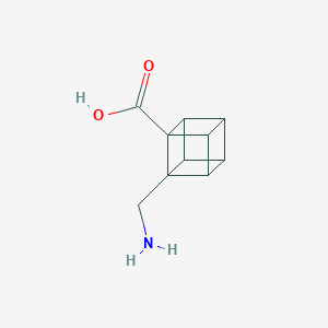 molecular formula C10H11NO2 B14823135 8-(Aminomethyl)cubane-1-carboxylic acid 