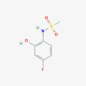 molecular formula C7H8FNO3S B14823141 N-(4-Fluoro-2-hydroxyphenyl)methanesulfonamide 
