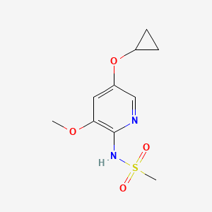 molecular formula C10H14N2O4S B14823293 N-(5-Cyclopropoxy-3-methoxypyridin-2-YL)methanesulfonamide 