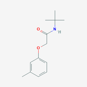 molecular formula C13H19NO2 B14823422 N-tert-butyl-2-(3-methylphenoxy)acetamide 