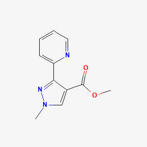 molecular formula C11H11N3O2 B1482363 methyl 1-methyl-3-(pyridin-2-yl)-1H-pyrazole-4-carboxylate CAS No. 2098141-76-3