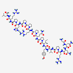 molecular formula C95H150N32O22 B14823878 Gnnrpvyipqprpphprl-OH 