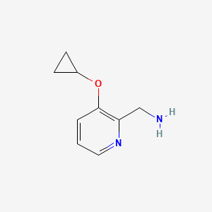 molecular formula C9H12N2O B14823907 (3-Cyclopropoxypyridin-2-YL)methanamine 
