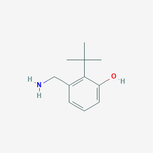 molecular formula C11H17NO B14824350 3-(Aminomethyl)-2-tert-butylphenol 