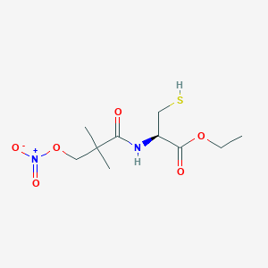 N-(3-Nitratopivaloyl)cysteine ethyl ester