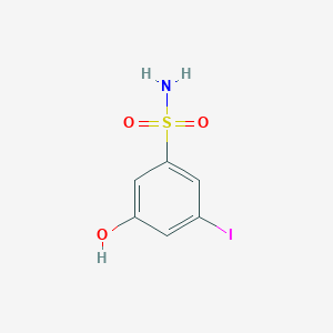 molecular formula C6H6INO3S B14824535 3-Hydroxy-5-iodobenzenesulfonamide 