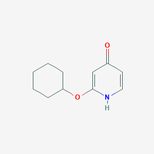 molecular formula C11H15NO2 B14824780 2-(Cyclohexyloxy)pyridin-4-OL 