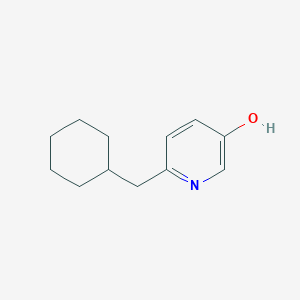 molecular formula C12H17NO B14824788 6-(Cyclohexylmethyl)pyridin-3-OL 
