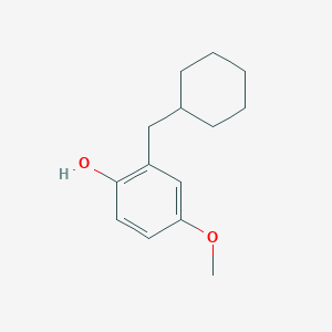 molecular formula C14H20O2 B14824805 2-(Cyclohexylmethyl)-4-methoxyphenol 
