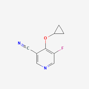 molecular formula C9H7FN2O B14824809 4-Cyclopropoxy-5-fluoronicotinonitrile 