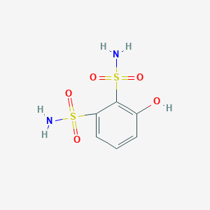 molecular formula C6H8N2O5S2 B14824824 3-Hydroxybenzene-1,2-disulfonamide 