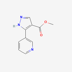 molecular formula C10H9N3O2 B1482492 methyl 3-(pyridin-3-yl)-1H-pyrazole-4-carboxylate CAS No. 176752-88-8