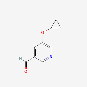 molecular formula C9H9NO2 B14824932 5-Cyclopropoxynicotinaldehyde 