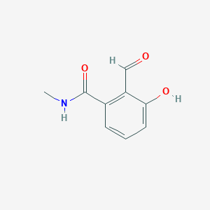 molecular formula C9H9NO3 B14824938 2-Formyl-3-hydroxy-N-methylbenzamide 