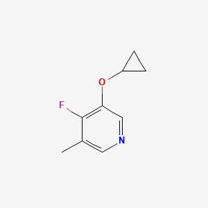molecular formula C9H10FNO B14825098 3-Cyclopropoxy-4-fluoro-5-methylpyridine 