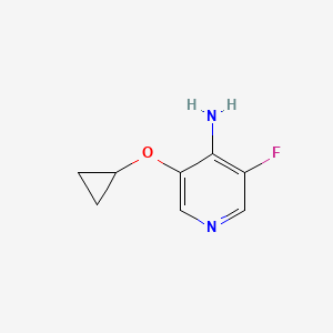 molecular formula C8H9FN2O B14825158 3-Cyclopropoxy-5-fluoropyridin-4-amine 