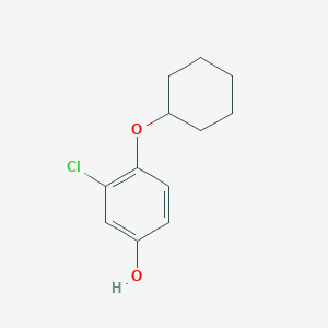 molecular formula C12H15ClO2 B14825234 3-Chloro-4-(cyclohexyloxy)phenol 