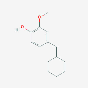molecular formula C14H20O2 B14825323 4-(Cyclohexylmethyl)-2-methoxyphenol 
