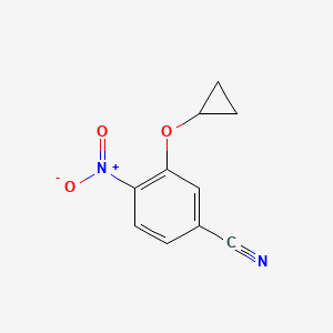molecular formula C10H8N2O3 B14825488 3-Cyclopropoxy-4-nitrobenzonitrile 