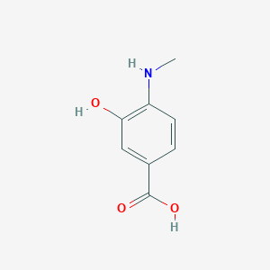 molecular formula C8H9NO3 B14825513 3-Hydroxy-4-(methylamino)benzoic acid 