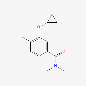 molecular formula C13H17NO2 B14825704 3-Cyclopropoxy-N,N,4-trimethylbenzamide 
