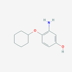 molecular formula C12H17NO2 B14825715 3-Amino-4-(cyclohexyloxy)phenol 