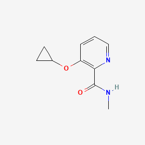 molecular formula C10H12N2O2 B14825752 3-Cyclopropoxy-N-methylpicolinamide 