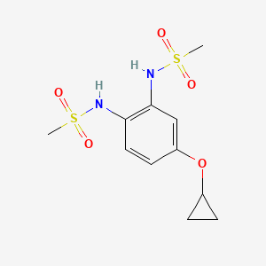 molecular formula C11H16N2O5S2 B14825892 N,N'-(4-Cyclopropoxy-1,2-phenylene)dimethanesulfonamide 