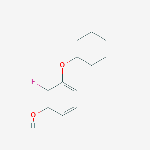 molecular formula C12H15FO2 B14825919 3-(Cyclohexyloxy)-2-fluorophenol 