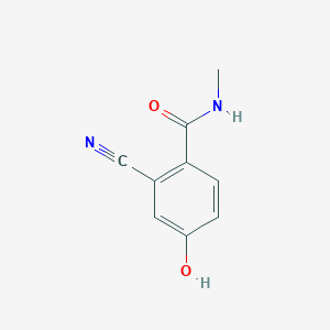 molecular formula C9H8N2O2 B14826079 2-Cyano-4-hydroxy-N-methylbenzamide 