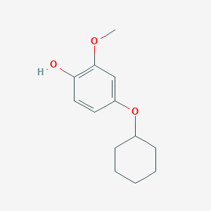 molecular formula C13H18O3 B14826109 4-(Cyclohexyloxy)-2-methoxyphenol 