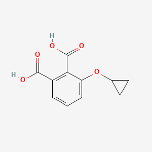 molecular formula C11H10O5 B14826175 3-Cyclopropoxyphthalic acid 