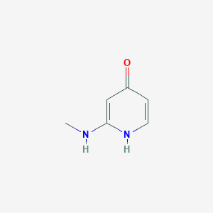molecular formula C6H8N2O B14826310 2-(Methylamino)pyridin-4-OL 