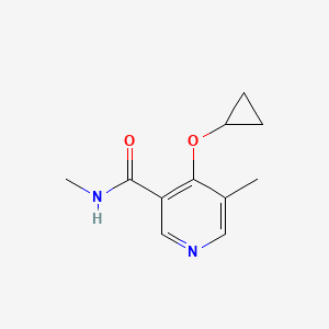 molecular formula C11H14N2O2 B14826469 4-Cyclopropoxy-N,5-dimethylnicotinamide 