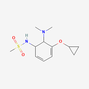 molecular formula C12H20N2O3S B14826489 N-(5-Cyclopropoxy-6-(dimethylamino)cyclohexa-2,4-dienyl)methanesulfonamide 