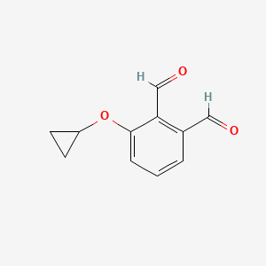molecular formula C11H10O3 B14826709 3-Cyclopropoxyphthalaldehyde 