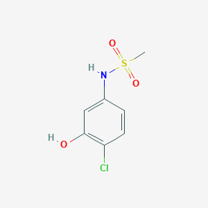 molecular formula C7H8ClNO3S B14826838 N-(4-Chloro-3-hydroxyphenyl)methanesulfonamide 