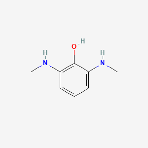 molecular formula C8H12N2O B14826853 2,6-Bis(methylamino)phenol 