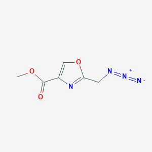 molecular formula C6H6N4O3 B1482701 Methyl 2-(azidomethyl)-1,3-oxazole-4-carboxylate CAS No. 1646202-22-3