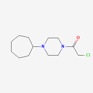 B1482715 2-Chloro-1-(4-cycloheptylpiperazin-1-yl)ethan-1-one CAS No. 1357454-01-3