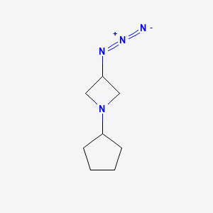molecular formula C8H14N4 B1482733 3-Azido-1-cyclopentylazetidine CAS No. 1331737-03-1