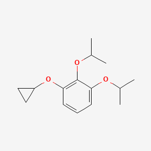 molecular formula C15H22O3 B14827671 1-Cyclopropoxy-2,3-diisopropoxybenzene 
