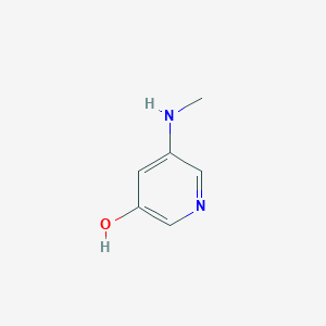 molecular formula C6H8N2O B14827762 5-(Methylamino)pyridin-3-OL 