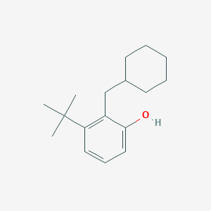 molecular formula C17H26O B14827847 3-Tert-butyl-2-(cyclohexylmethyl)phenol 