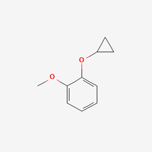 molecular formula C10H12O2 B14827859 1-Cyclopropoxy-2-methoxybenzene 