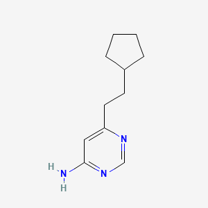 6-(2-Cyclopentylethyl)pyrimidin-4-amine