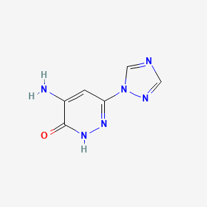 4-amino-6-(1H-1,2,4-triazol-1-yl)pyridazin-3-ol
