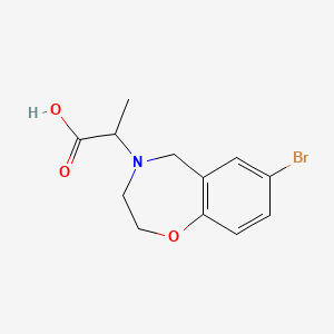 2-(7-Bromo-2,3,4,5-tetrahydro-1,4-benzoxazepin-4-yl)propanoic acid