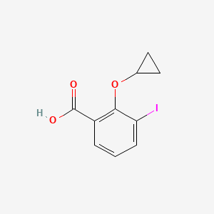 molecular formula C10H9IO3 B14828146 2-Cyclopropoxy-3-iodobenzoic acid 