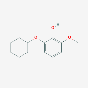 molecular formula C13H18O3 B14828164 2-(Cyclohexyloxy)-6-methoxyphenol 